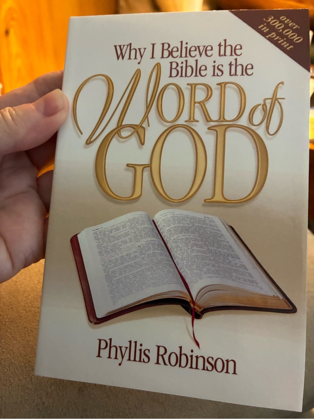 'Word of God' Paperback Book - Cream